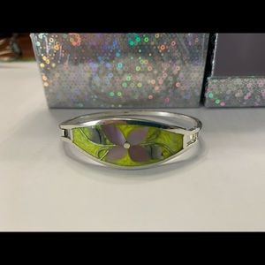 Alpaca lime green elegant bracelet